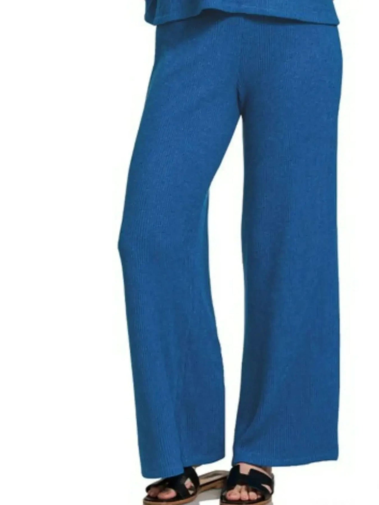 Zenana Sweater Boxy Top & Long Pants Set - SwagglyLife Home & Fashion